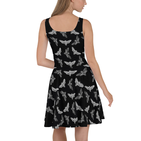 Death Moth Skater Dress