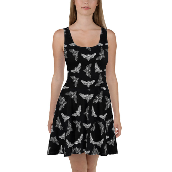 Death Moth Skater Dress