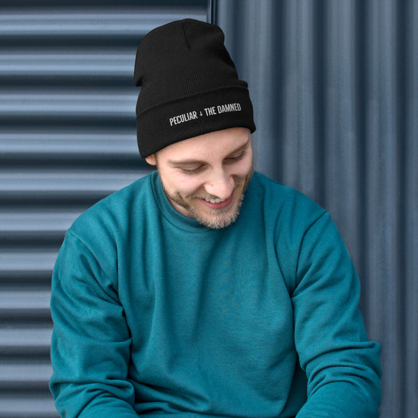 Peculiar + The Damned Logo Embroidered Beanie